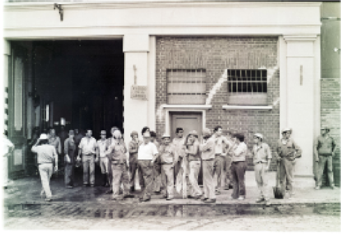 Fotografía de la Biblioteca Nacional Mariano Moreno, Explosión en un silo de Molinos Rio de la Plata
