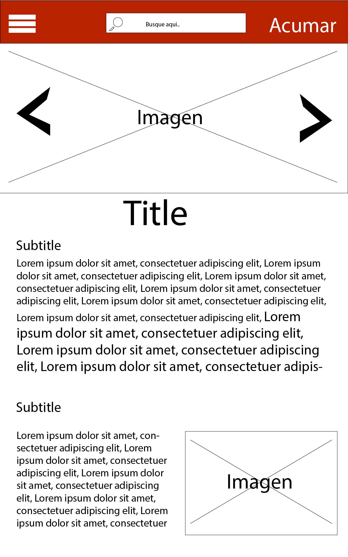 Boceto menu