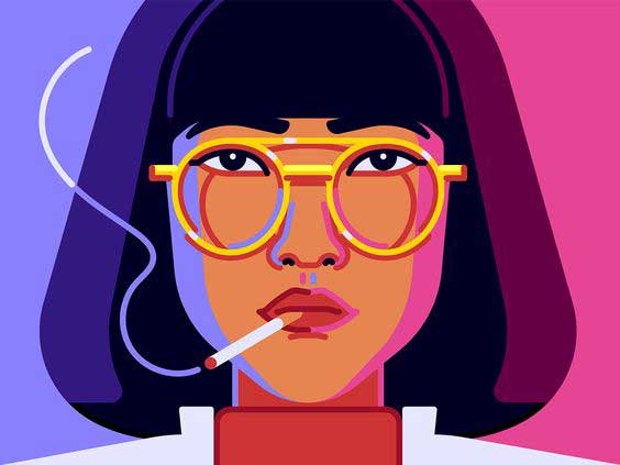 foto de ilustracion de una mujer