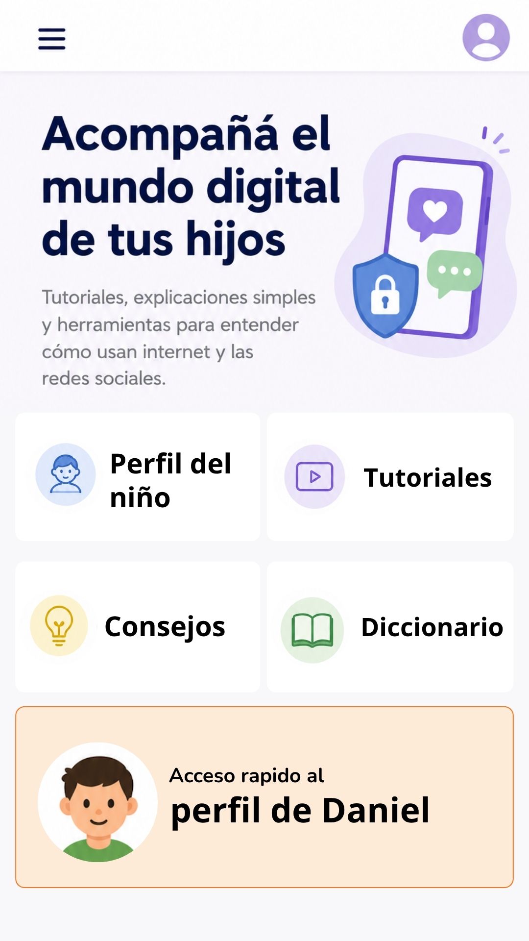 Mockup inicio