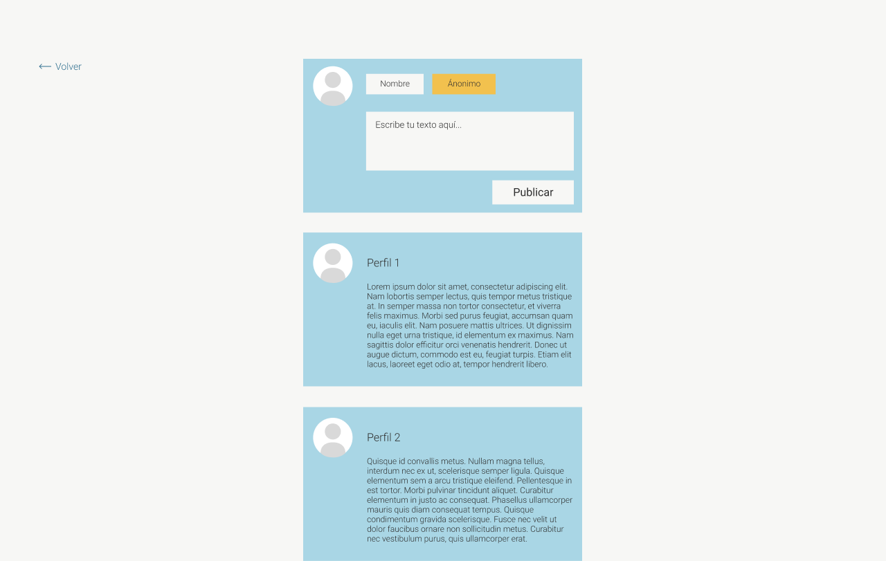 Prototipo tablet Blog