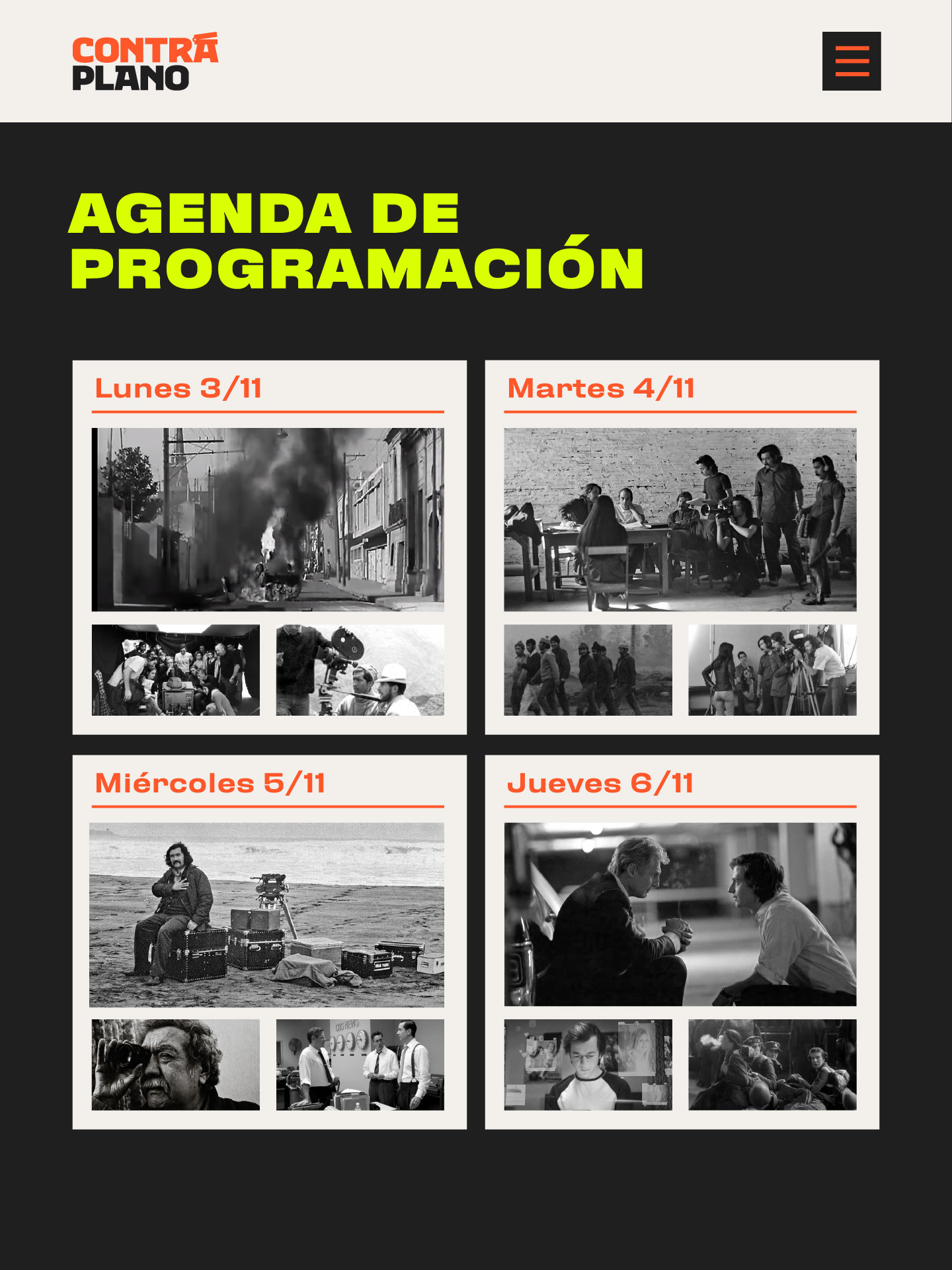 agenda de programacion
