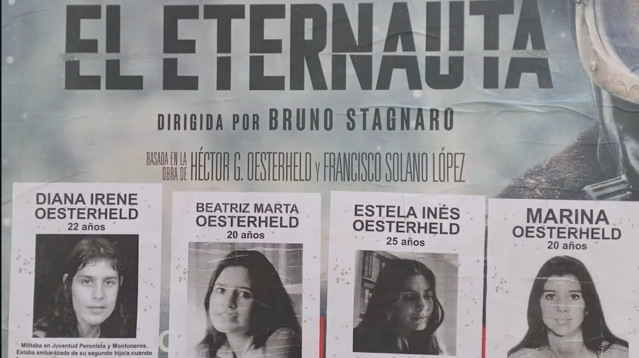 Cartel promocional intervenido