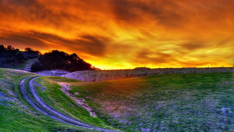 autumn sunset